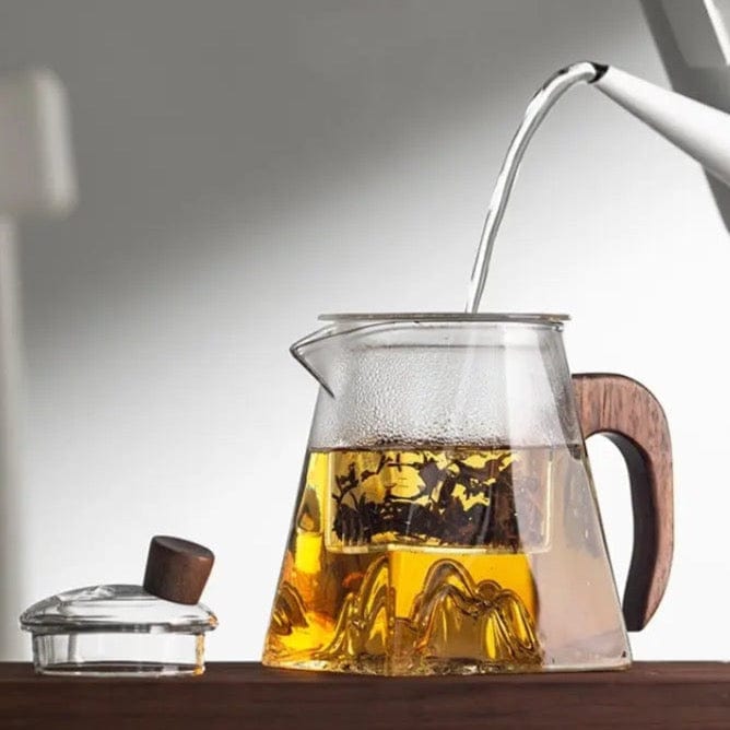 Skandinavische Design-Glasteekanne 400ml