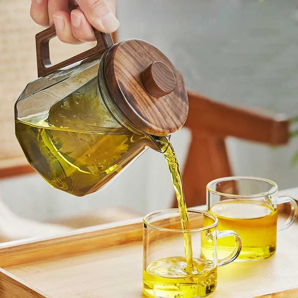 Skandinavische Design-Glasteekanne 500ML - 700ML