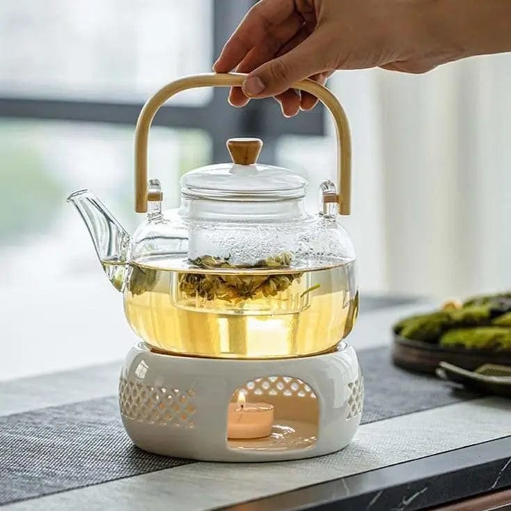 Skandinavische Glasteekanne mit Infuser 1L