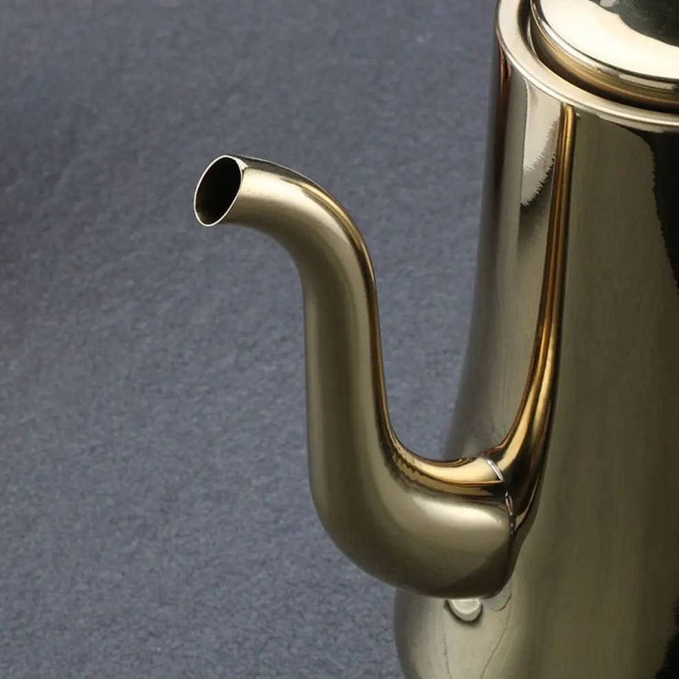 Skandinavische Teekanne aus Stahl mit Siebeinsatz 1,8L