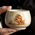 Tanzender Löwe Keramik-Teetasse 170ml