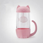 Rosa Katzen-Teebecher mit Sieb – Bild 5