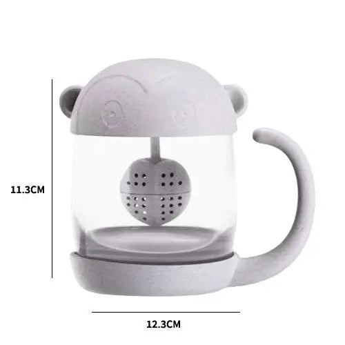 Affen-Teebecher mit Sieb 250ml – Bild 6