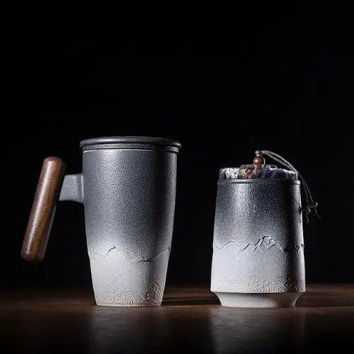 Winter-Teebecher mit Sieb 400ml