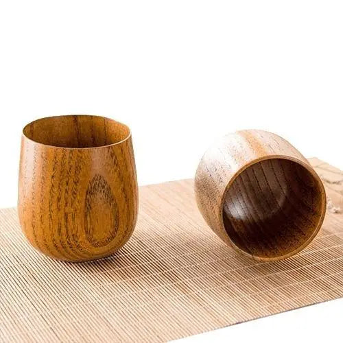 Japanische Holz-Teetassen (2er-Set) – Bild 6