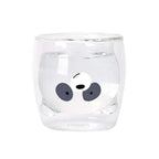 Doppelwandiger Panda-Teebecher aus Glas 260ml – Bild 2