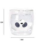 Doppelwandiger Panda-Teebecher aus Glas 260ml – Bild 5