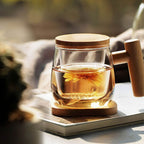 Teeglas mit Holz-Infuser 300 ml