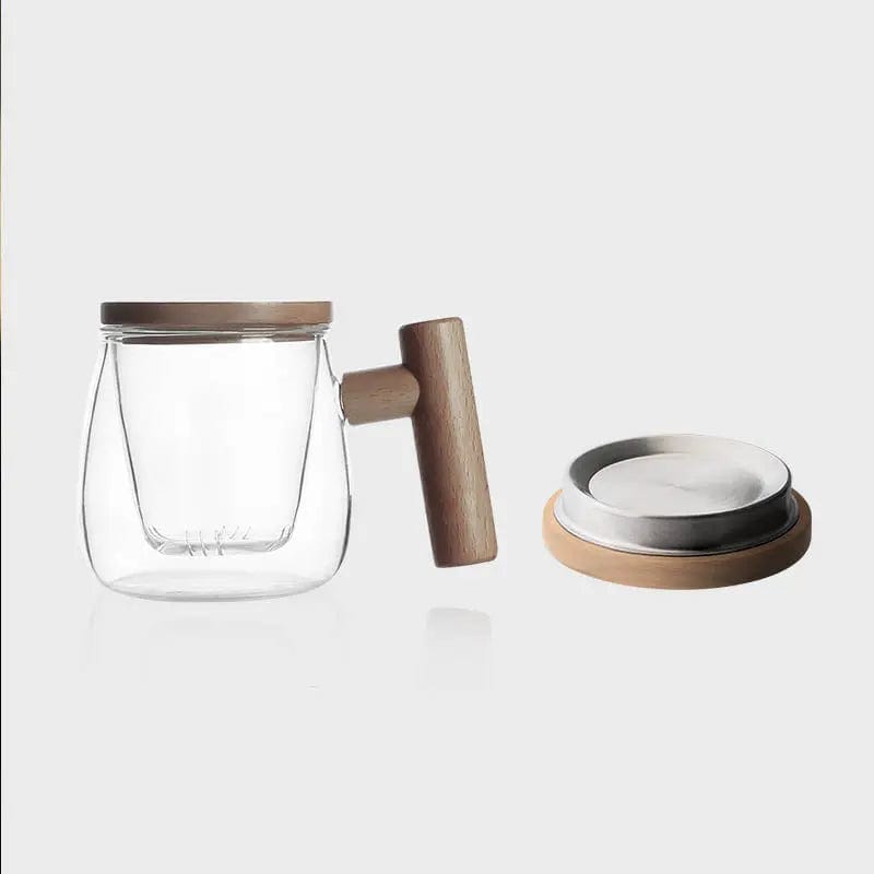 Teeglas mit Holz-Infuser 300 ml