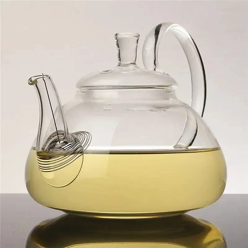 Teekanne aus Glas mit großem Griff 400 ml - 800 ml