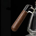 Teekanne aus Glas und Holz 900ML
