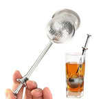 Teesieb aus Edelstahl in Kugelform