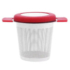 Teesieb aus Edelstahl und Silikon (Große Tasse)