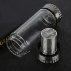 Tragbare graue Teekanne aus Glas 300ML - 400ML