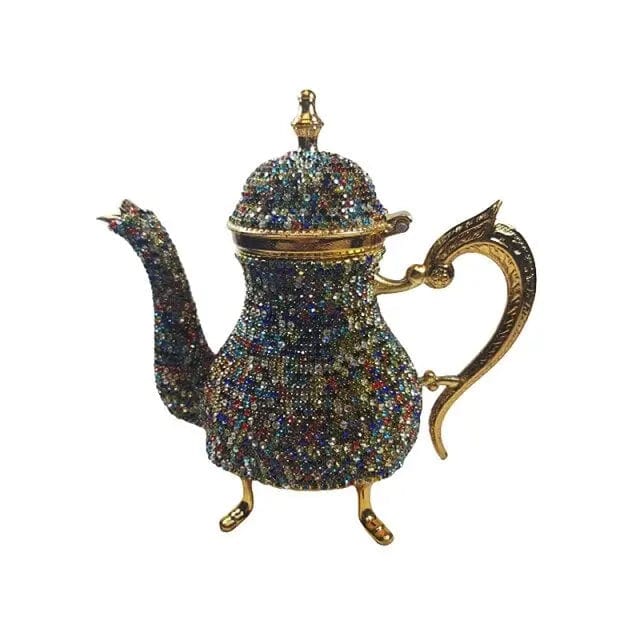 Türkische Teekanne aus Zink mit Swarovski-Kristallen 500ML