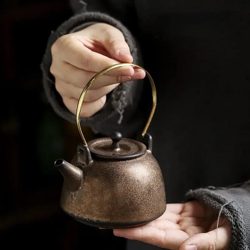 Vintage Japanische Keramik-Teekanne 200ml