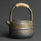 Vintage Japanische Teekanne aus Steingut 460ML