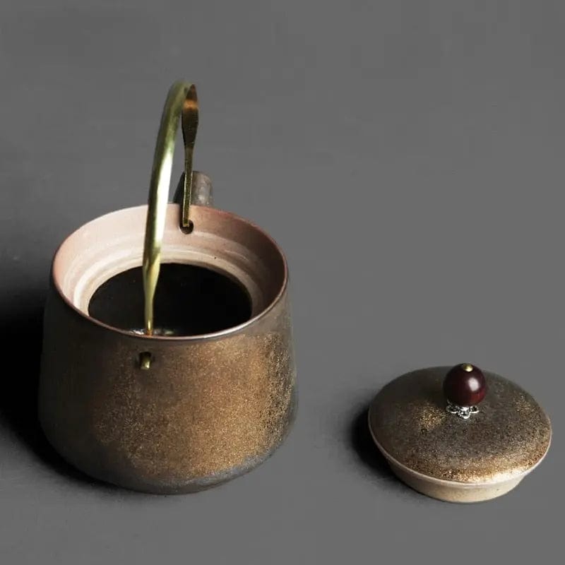 Vintage Japanische Teekanne mit Teelichtwärmer 200ml