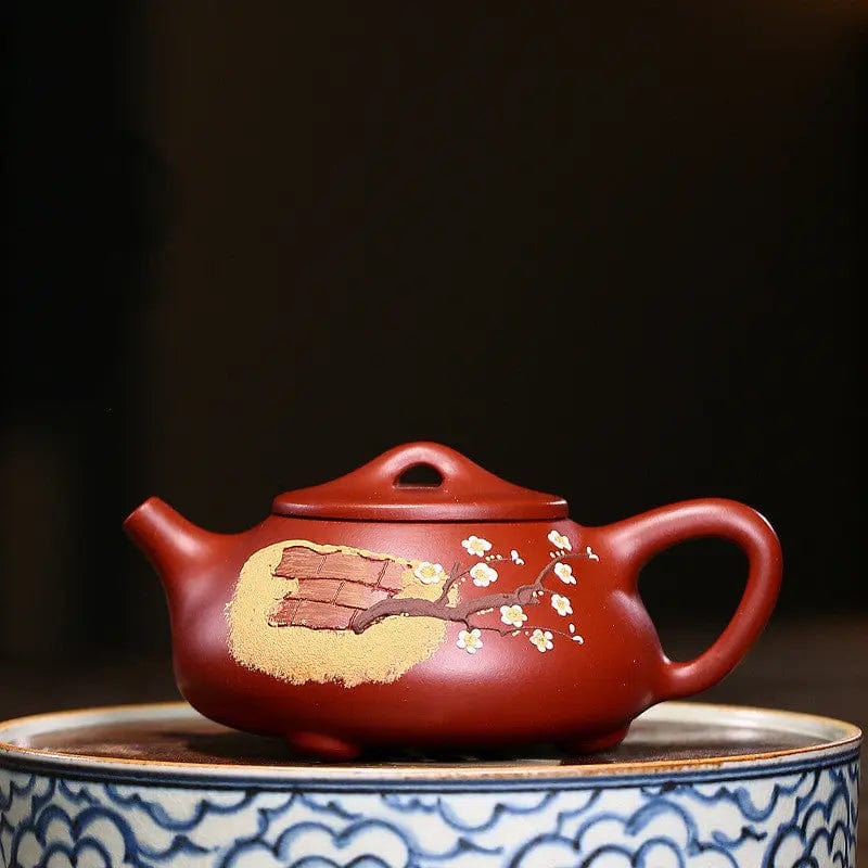 Yixing Teekanne aus Ton, Kirschblüte, 230ML