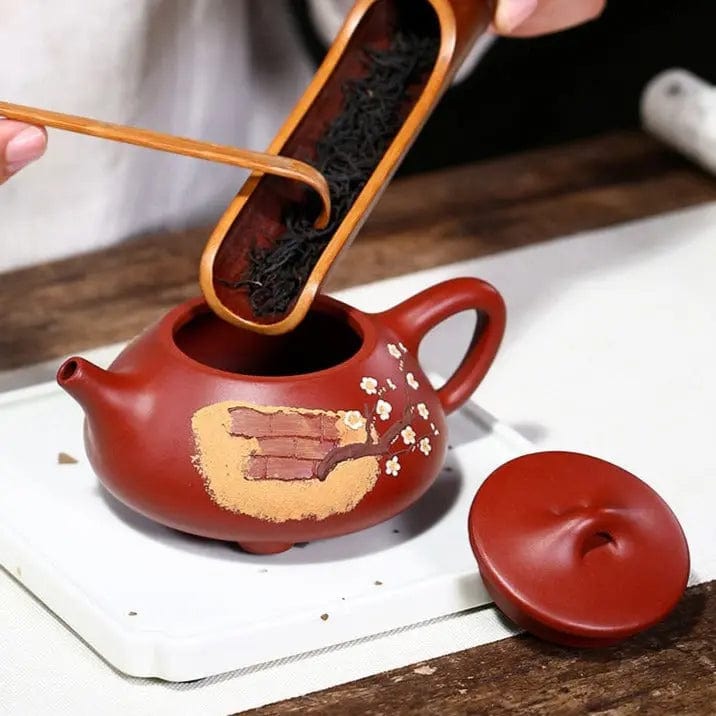Yixing Teekanne aus Ton, Kirschblüte, 230ML