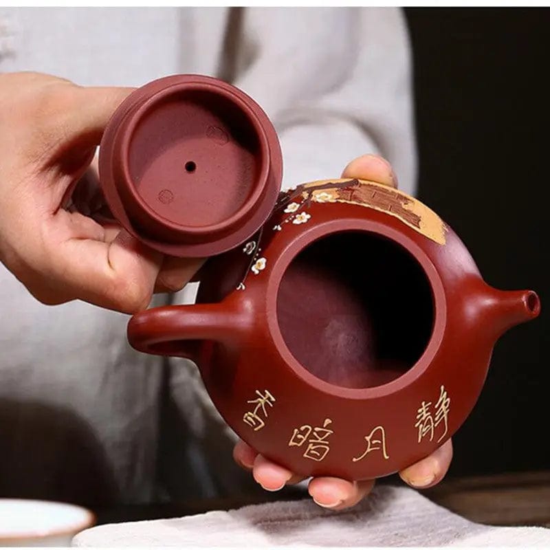 Yixing Teekanne aus Ton, Kirschblüte, 230ML